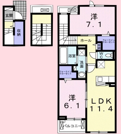 ラーナ　カーサ　A棟の間取り