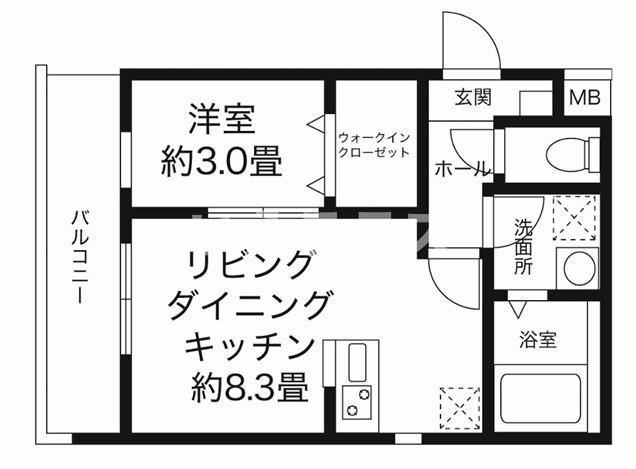 エハコ⽇暮通の間取り