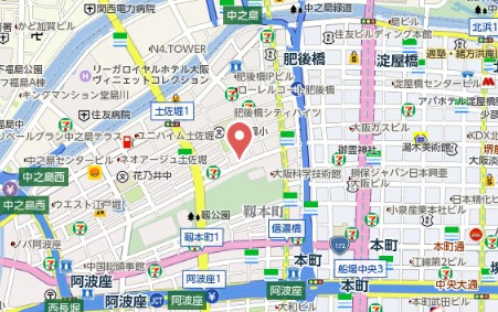 【地図】 | 京町堀ビューアパートメント