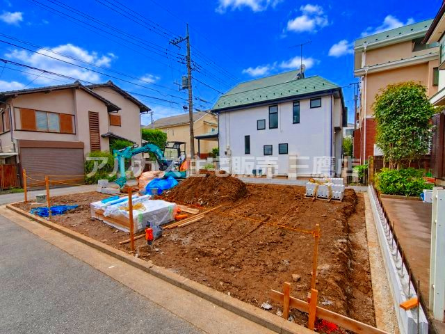 武蔵野市関前1丁目 中央線 三鷹駅 売地の外観|別アングルからの現地写真です。建築プランのイメージが広がるフラットな形状です。