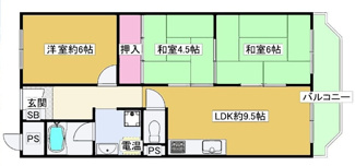 【間取り】 | 千里関大前コーポラスB棟
