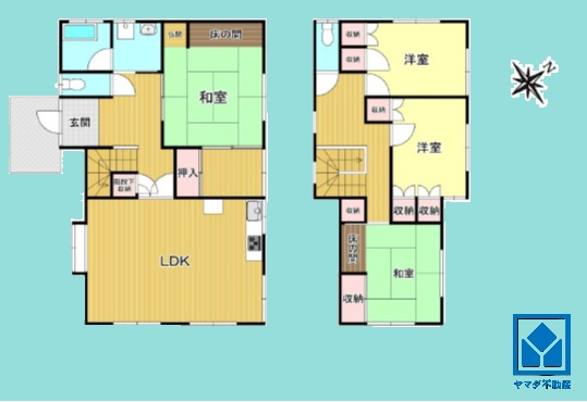 西宮市苦楽園三番町の間取り