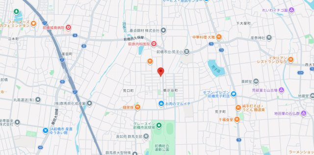 【中古平屋】前橋市鶴が谷町　３LDKの地図
