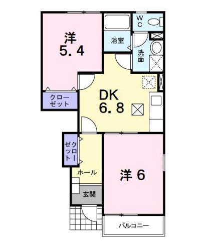 【間取り】 | ツインフィオーレＢ