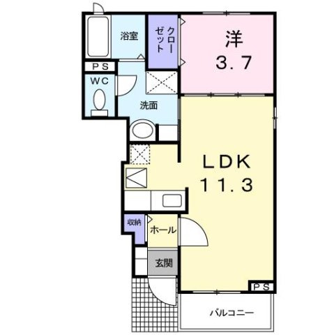 【間取り】 | ジラ・ソーレ　天神