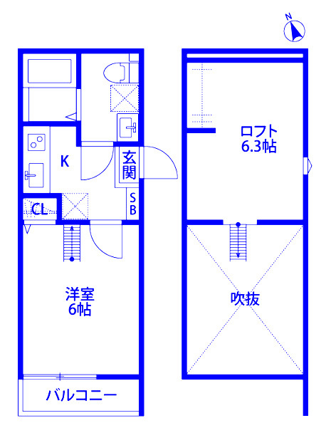 ルーチェ東大宮の間取り