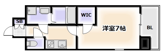 【間取り】 | エスプレイス難波サウスゲート