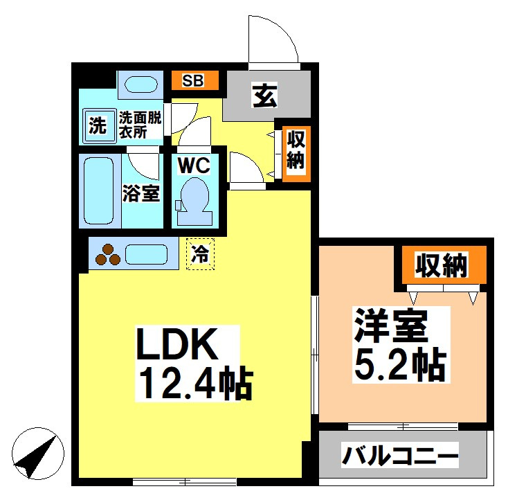 武蔵野市関前３丁目の賃貸マンションの間取り