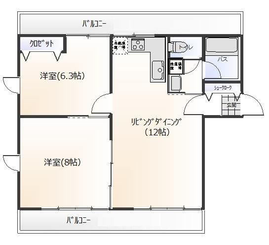 ＷＥＳＴ　ＡＺＡＢＵ　２７９１の間取り|間取りです。