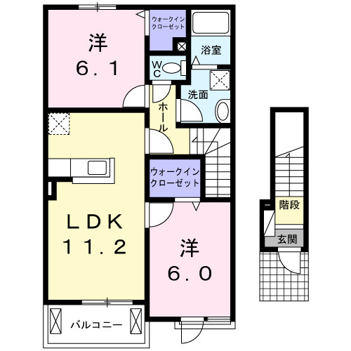 【間取り】 | ケイツーレジデンスⅡ