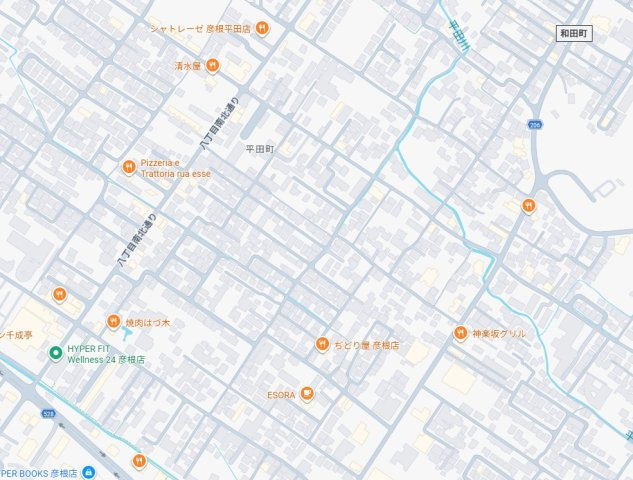 彦根市平田町　第5期　新築一戸建ての地図