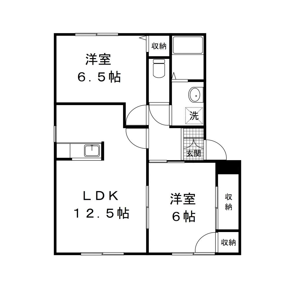 コンフォールＡの間取り