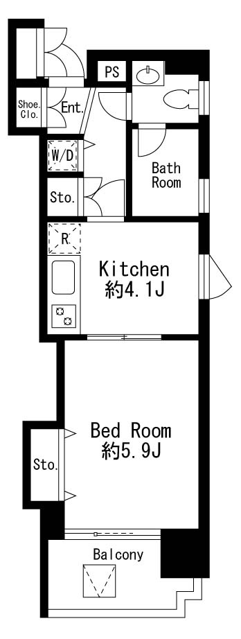 プライムアーバン日本橋茅場町の間取り