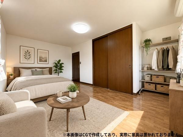 高崎4丁目中古の洋室|約9.7帖のゆとりある洋室です。収納豊富で様々な用途で利用できる洋室となっています。