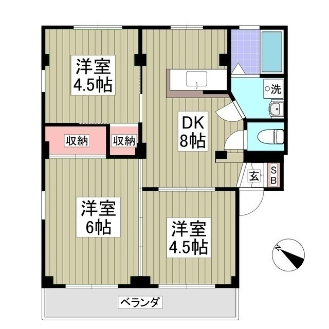 クオリティ所沢の間取り