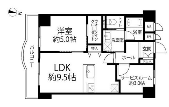 ライオンズマンション馬事公苑の間取り