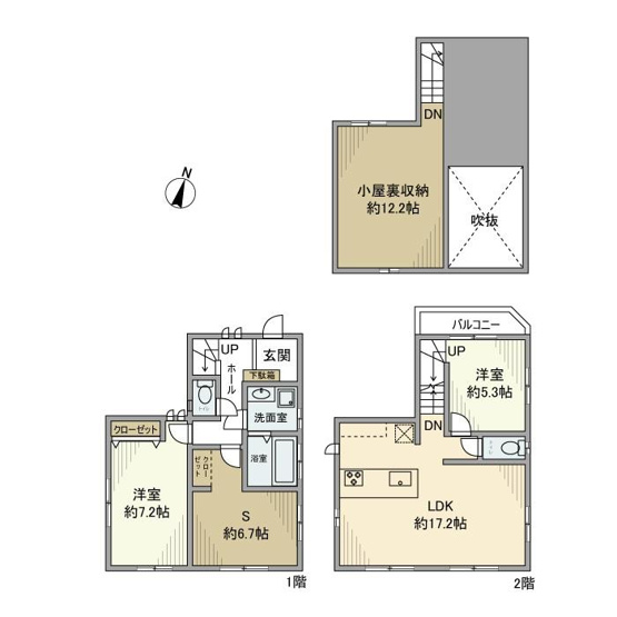 【間取り】 | 上野毛戸建