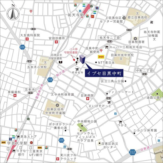 【地図】 | イプセ目黒中町