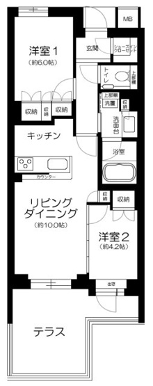 【間取り】 | オーベル目黒
