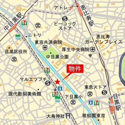【地図】 | リペリアン中目黒
