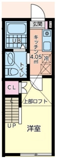 日野市大坂上３丁目のアパートの間取り