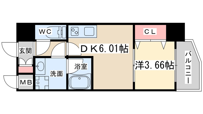 【間取り】 | ブランシエスタ天満