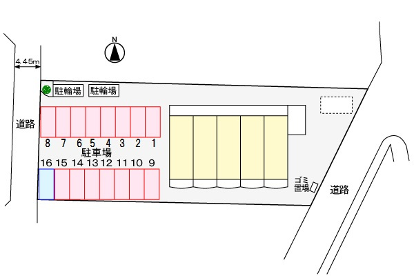 アル　フィオーレの区画図