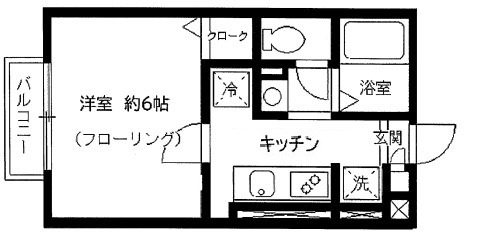 デザインコート岩淵の間取り|間取りです。