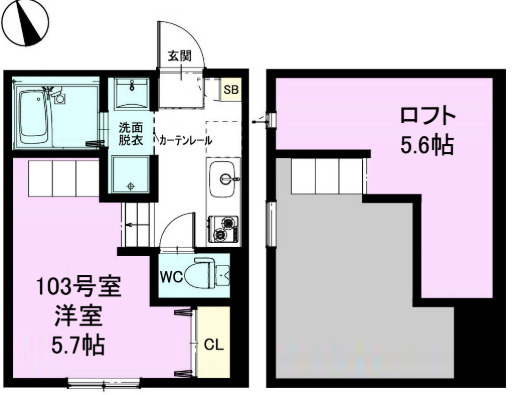 RIZEST　フロレスタの間取り