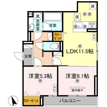 セレーノ コートの間取り