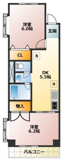 【間取り】 | ファミール飛翔