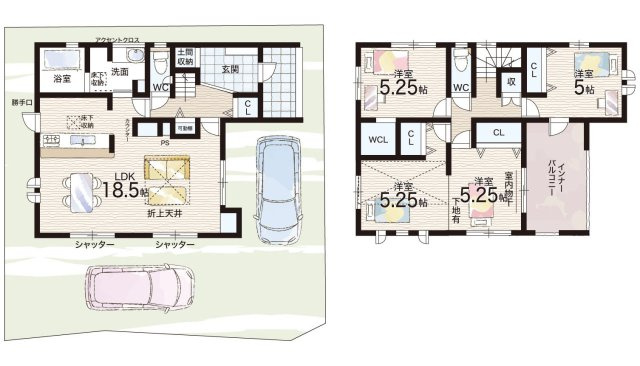 ★大津市衣川　第2期　新築一戸建ての間取り