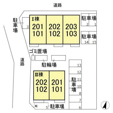 アピオン　Ⅰの区画図