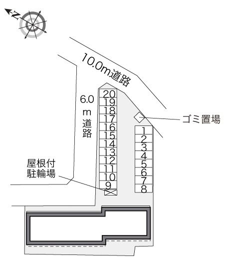 レオパレスマ　メゾン の区画図