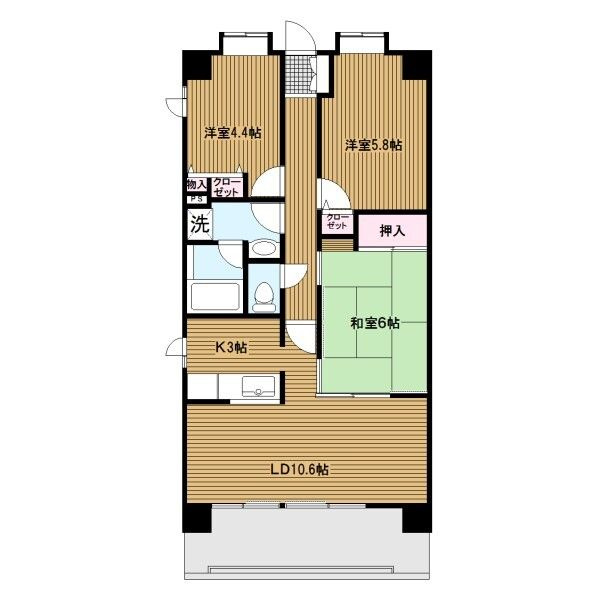 ひかるコート横浜の間取り