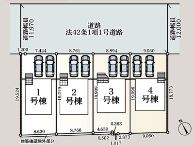 【区画図】 | CRADLE GARDEN本庄市下野堂 第8　新築住宅