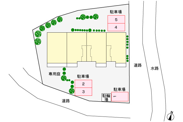 コモド・ボスコの区画図
