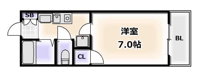 【間取り】 | NANIWAⅠ番館