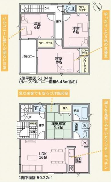加古川市加古川町稲屋 第14　　新築戸建の間取り