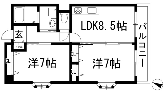 【間取り】 | La Foret Hathizuka