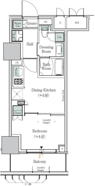 ＯＮＥ　ＲＯＯＦ　ＲＥＳＩＤＥＮＣＥ　ＮＩＳＨＩＮＩＰＰＯＲＩの間取り