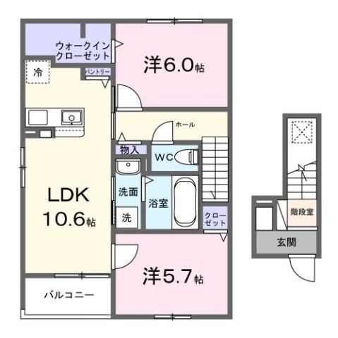 【間取り】 | フジ　ビスタ