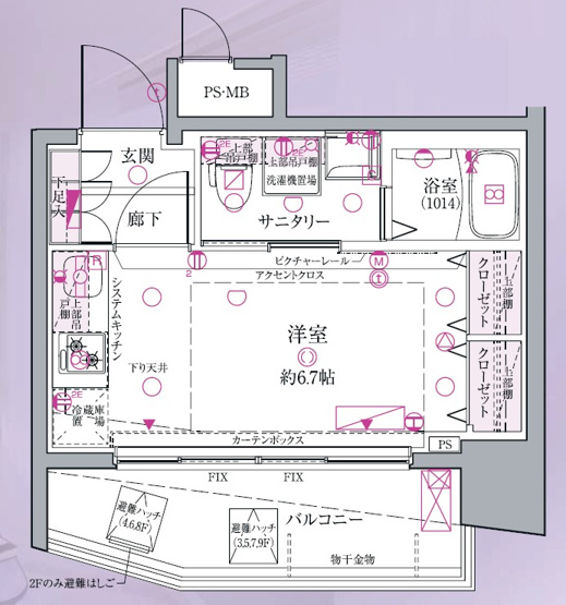 【間取り】 | クレヴィスタ⼾越銀座