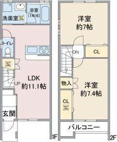 アプトルーナ215の間取り