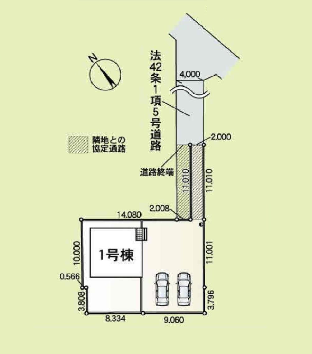 土浦市摩利山新田第4　新築戸建の区画図