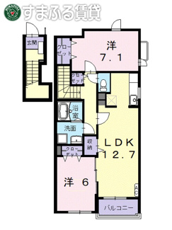 【間取り】 | サングレイス　知立市新林町