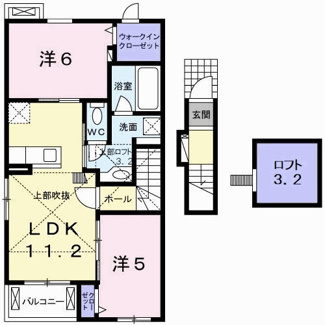 【間取り】 | イルフィオーレ藍住Ａ