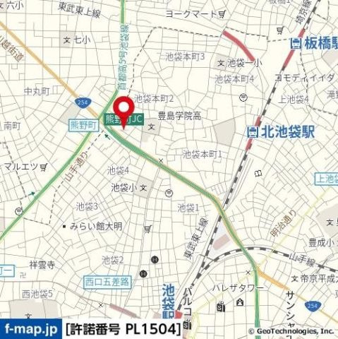 メゾン池袋の地図