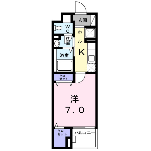 グランツ堀田の間取り