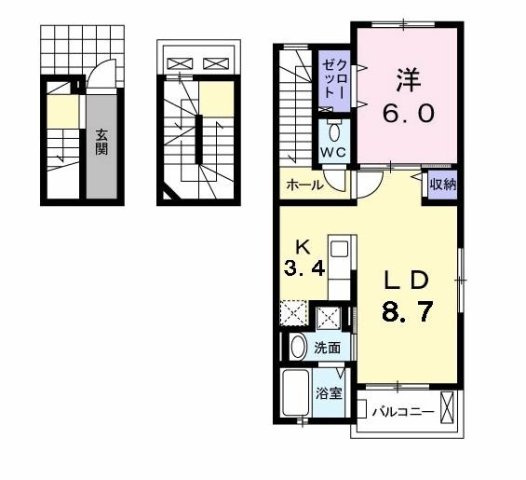リンム三好ヶ丘の間取り